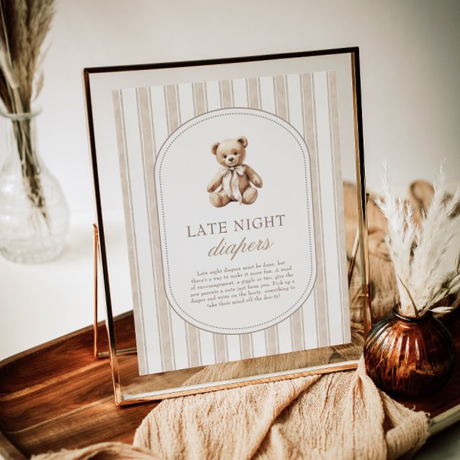 Affiche Nous Pouvons Attendre Tard Nuit Diapeurs Jeu Signe (Créateur téléchargé)