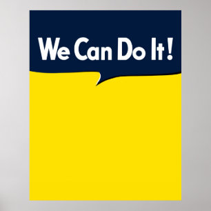 Affiche Nous pouvons le faire Bulle graphique de Rosie