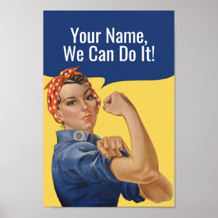 Affiche Nous pouvons le faire Custom Rosie Le Riveter Femi
