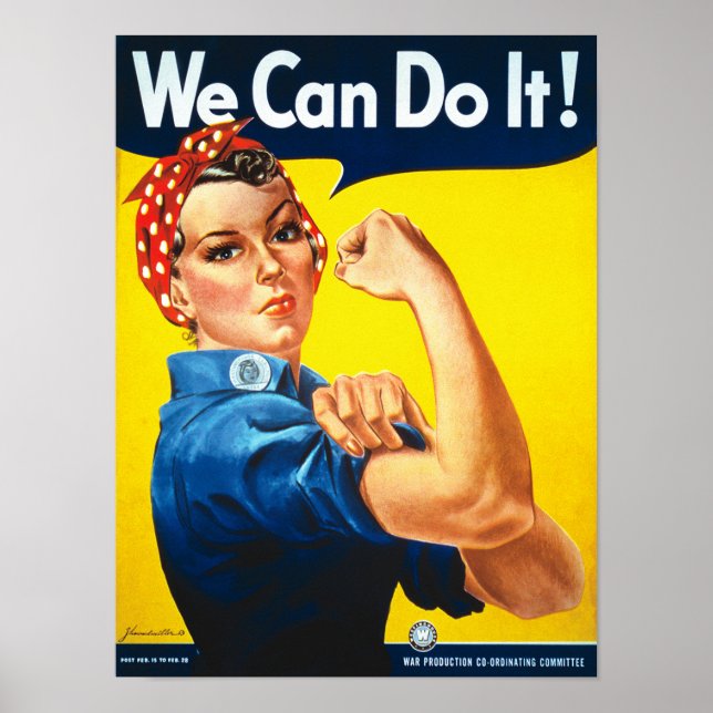 Affiche Nous Pouvons Le Faire Puissance Femme (Devant)