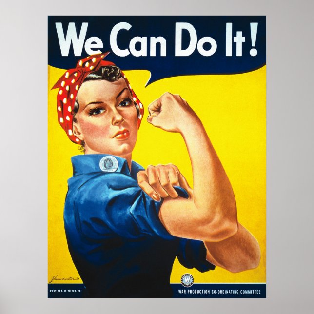 Affiche Nous Pouvons Le Faire ! Rosie la riveteuse (Devant)