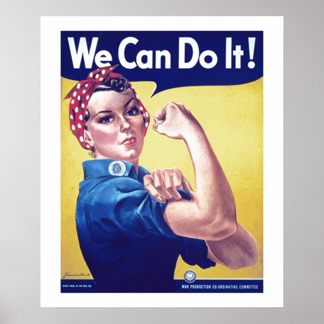 Affiche Nous pouvons le faire Rosie le Riveter États-Unis (Devant)