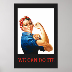 Affiche Nous pouvons le faire Rosie le Riveter Femmes 2ÈME