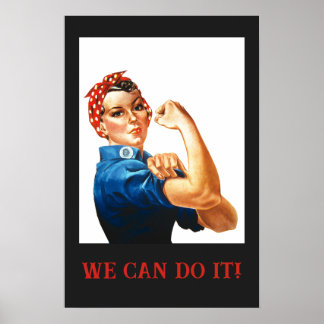 Affiche Nous pouvons le faire Rosie le Riveter Femmes 2ÈME