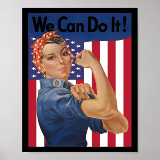 Affiche Nous Pouvons Le Faire Rosie Riveter Feminist Usa D