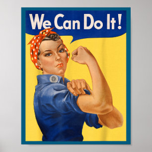 Affiche Nous pouvons le faire Rosie Riveteuse Féministe