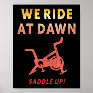 Affiche Nous roulons à l'aube Drôle de salle Sn Cycle Work