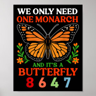 Affiche Nous Seulement Un Monarque Et Son Papillon A 8647
