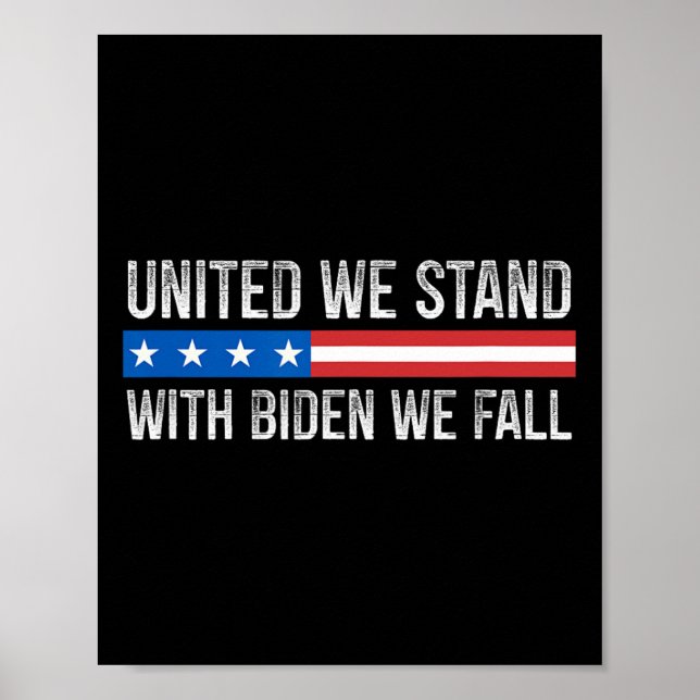 Affiche Nous Sommes - Avec Biden Nous Tombons - Style Vint (Devant)
