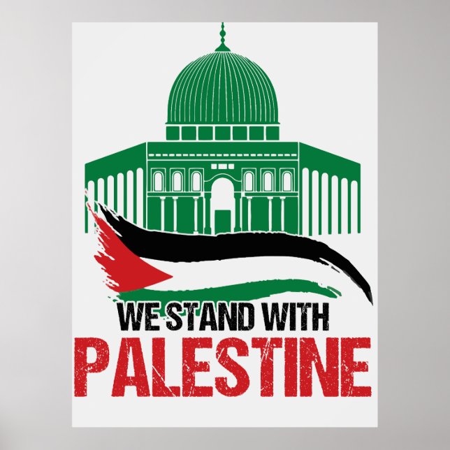 Affiche Nous sommes avec la Palestine (Devant)