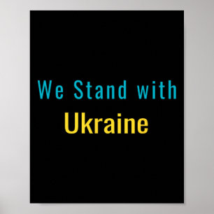 Affiche Nous sommes avec l'Ukraine