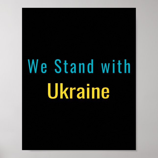 Affiche Nous sommes avec l'Ukraine  (Devant)
