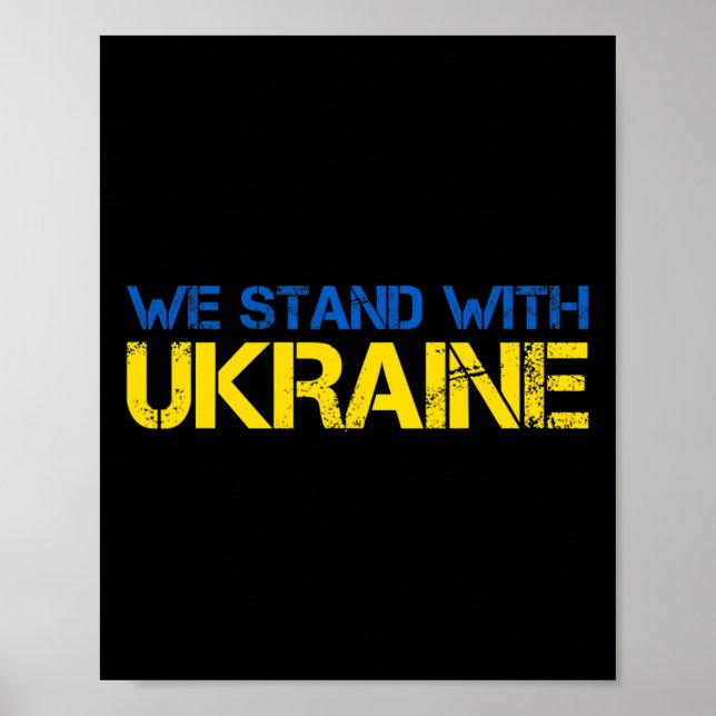 Affiche Nous sommes avec l'Ukraine 2  (Devant)