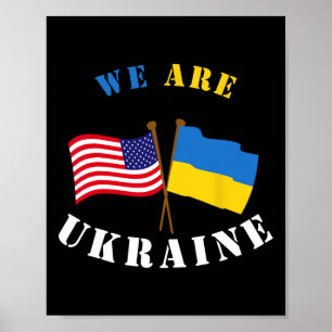 Affiche Nous sommes en Ukraine Chemise Soutien Ukraine Rig