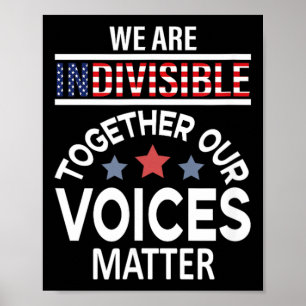 Affiche Nous sommes indivisibles ensemble nos voix