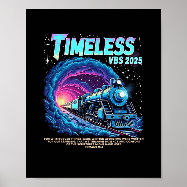 Affiche Nous sommes intemporels grâce à la patience Vbs d' (Devant)