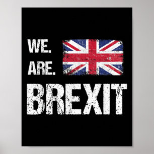 Affiche Nous Sommes Le Brexit, Le Drapeau D'Union Jack, La