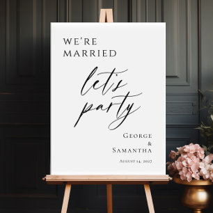 Affiche Nous sommes mariés, faisons la fête, Bienvenue à l