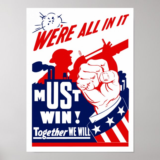 Affiche Nous sommes tous dedans -- WWII (Devant)