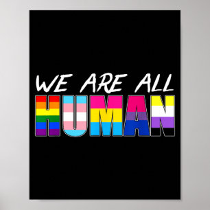 Affiche Nous sommes tous humains LGBT