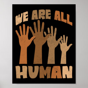Affiche Nous sommes tous humains Mélanine Histoire noire A
