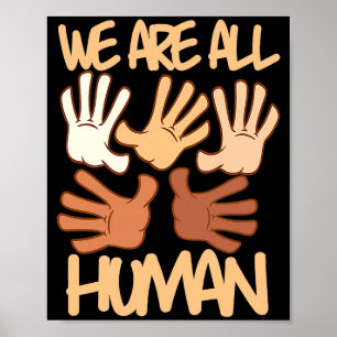 Affiche Nous sommes tous humains Mélanine Histoire noire F