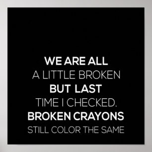 Affiche nous sommes un mur un peu cassé mais dernier temps