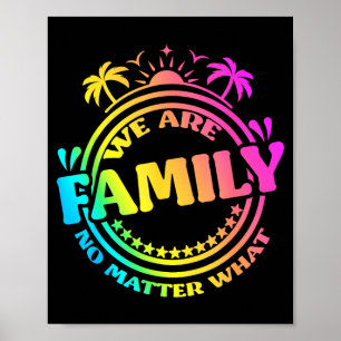 Affiche Nous sommes une famille, pas une réunion de famill