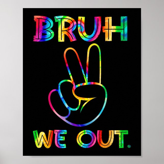 Affiche Nous Sortons Des Enseignants Heureux Jour Dernier  (Devant)