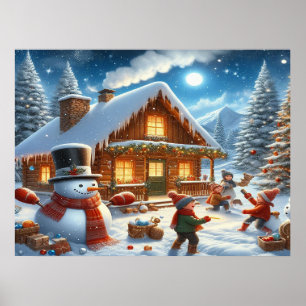 Affiche Nous souhaitons un joyeux Noël - O22