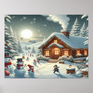 Affiche Nous souhaitons un joyeux Noël - O24