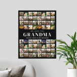 Affiche Nous t'aimons Grand-mère 64 Photo Collage<br><div class="desc">Créez votre affiche de collage photo personnalisée pour grand-mère</div>