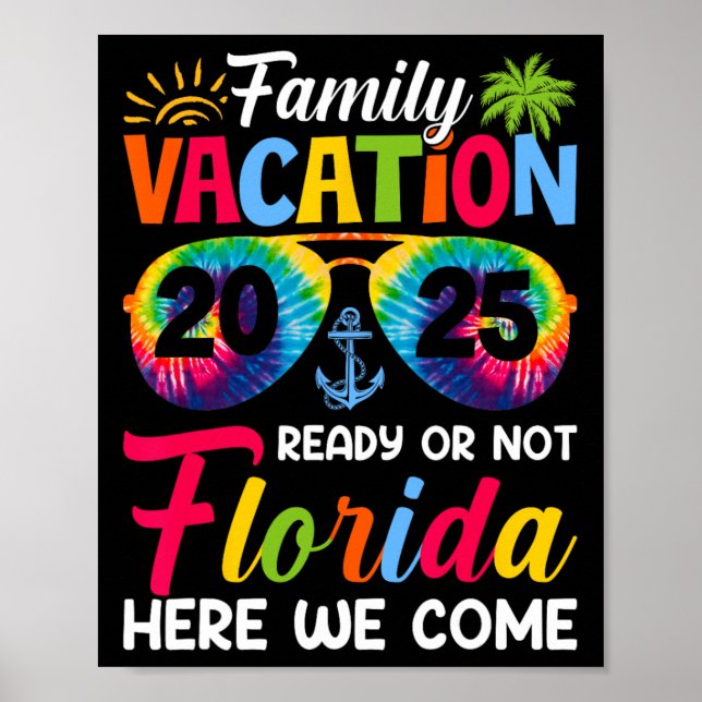 Affiche Nous Venons Famille Vacances Floride 2025 Bonding (Devant)