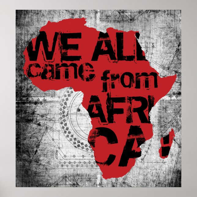 AFFICHE NOUS VENONS TOUS D'AFRIQUE (Devant)