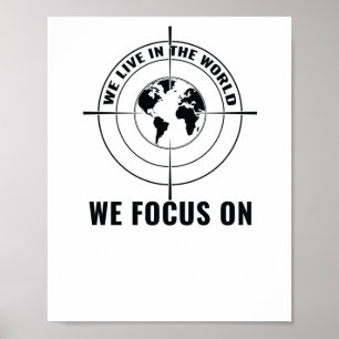 Affiche Nous Vivons Dans Le Monde Sur Lequel Nous Nous Con