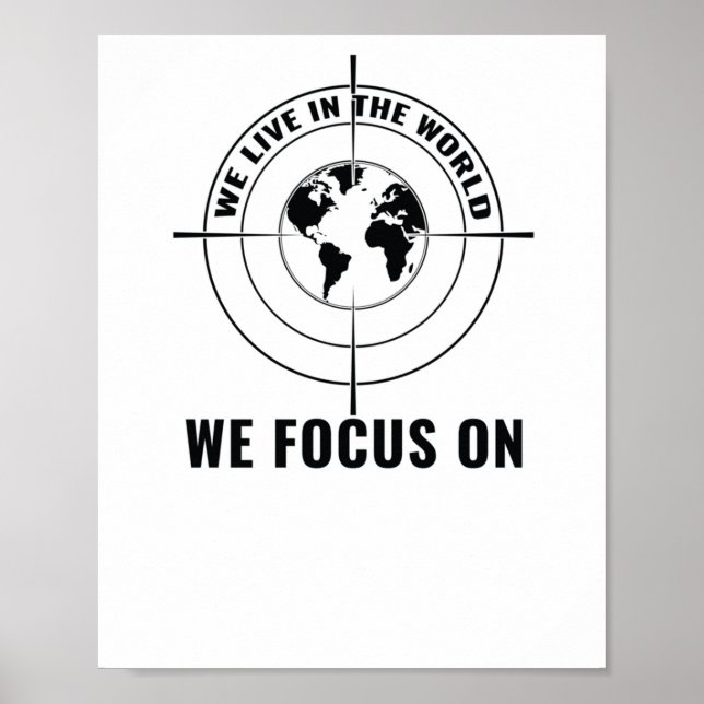 Affiche Nous Vivons Dans Le Monde Sur Lequel Nous Nous Con (Devant)