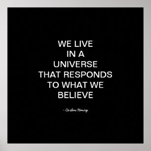 Affiche Nous Vivons Dans Un Univers