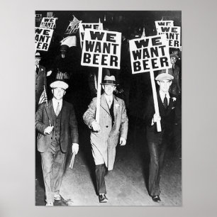 Affiche Nous Voulons Une Manifestation De Bières Vielle Ph