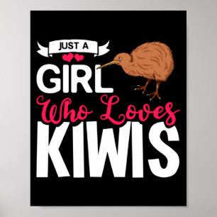 Affiche Nouveau bébé kiwi oiseau Zealand 1