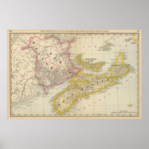 Affiche Nouveau-Brunswick, Nouvelle-Écosse