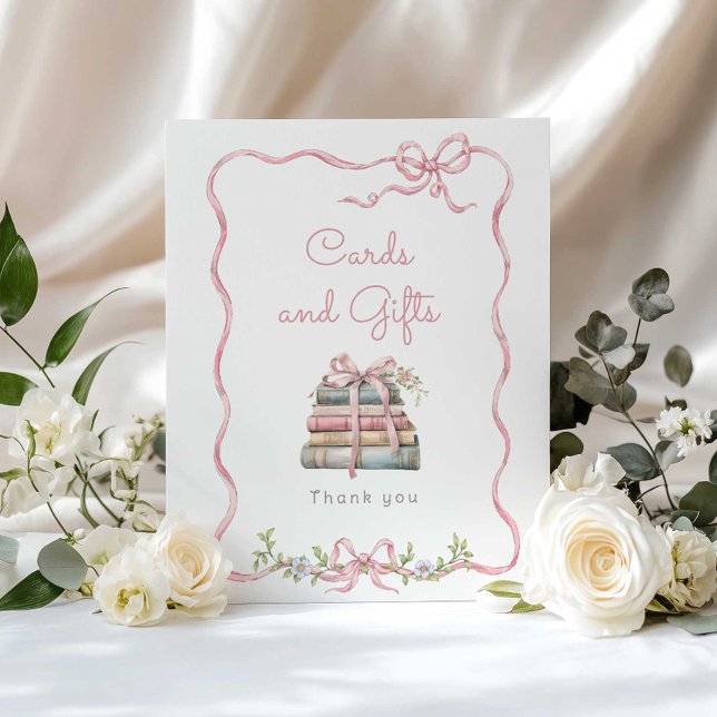 Affiche Nouveau chapitre Cartes à arc rose et cadeaux (Créateur téléchargé)