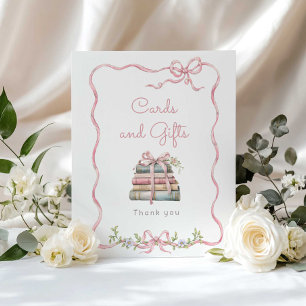 Affiche Nouveau chapitre Nœud rose Cartes et cadeaux