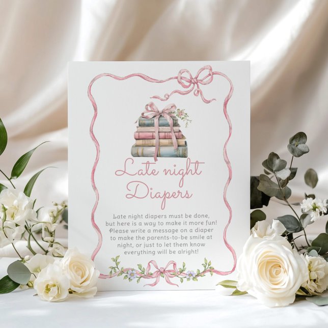 Affiche Nouveau chapitre Ruban rose Couches de nuit jeu (Créateur téléchargé)