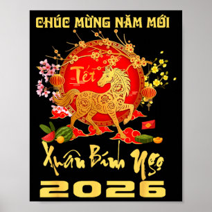Affiche Nouveau Chuc Mung Nam Moi vietnamien