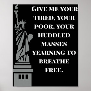 Affiche Nouveau colosse américain Statue de la Liberté Ant