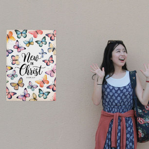 Affiche Nouveau En Christ - 2 Corinthiens 5:17 Papillon