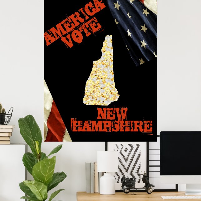 AFFICHE NOUVEAU HAMPSHIRE  (Bureau à domicile)