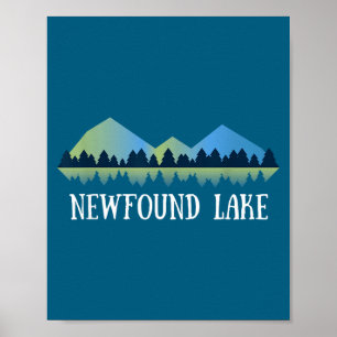 Affiche Nouveau Hampshire lac Newfound Nh
