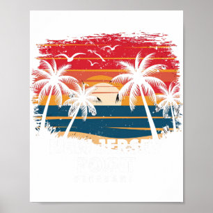 Affiche Nouveau Jersey Point Pleasant Surfboarder Palmier