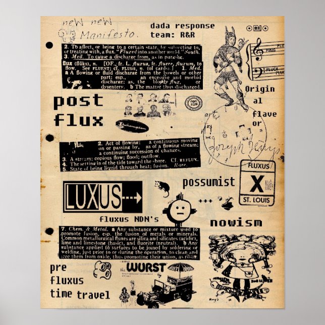 Affiche Nouveau manifeste Fluxus (Devant)